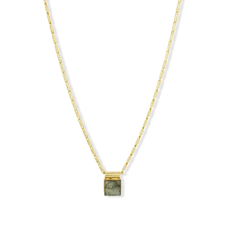 chic gold necklaces for women-Pepper Necklace Labradorite