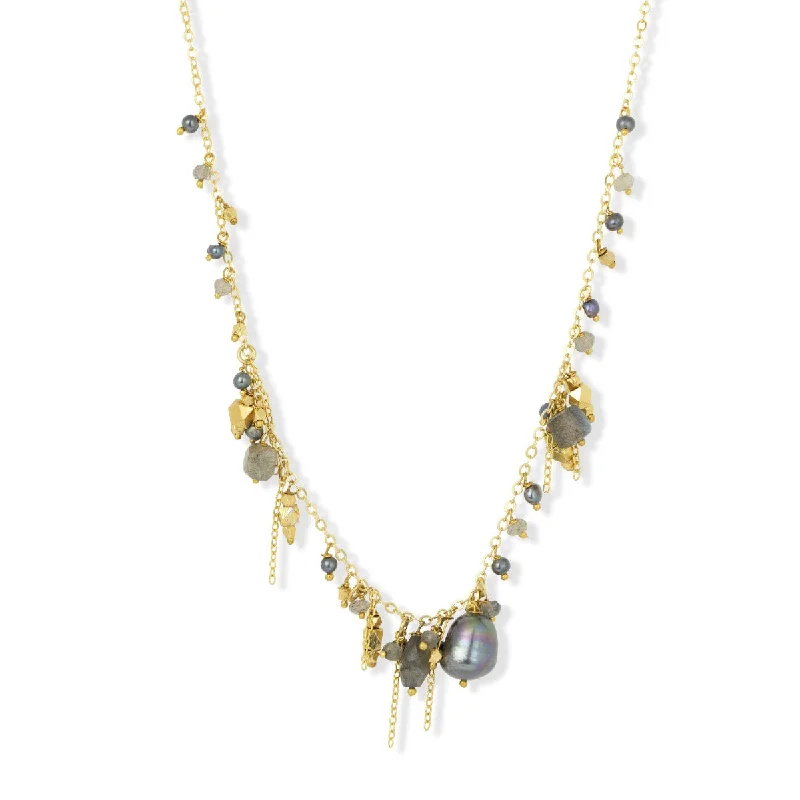 affordable necklaces for women-Olive Necklace Labradorite