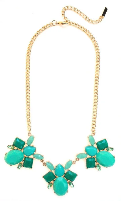 best-selling necklaces for women-Bumble Bee Statement Necklace- Green