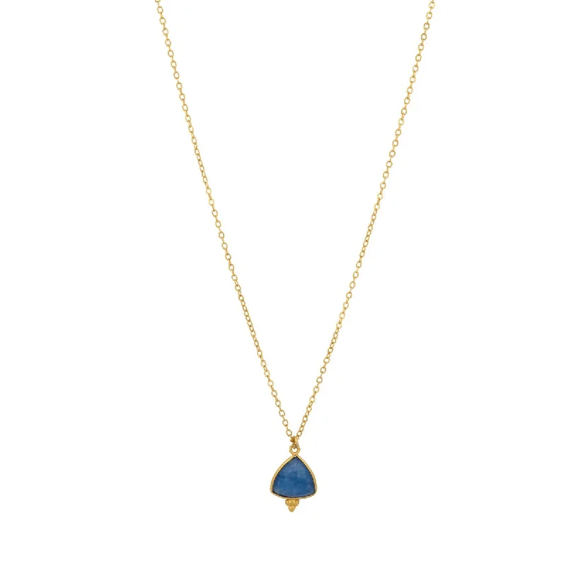 affordable necklaces for women-Lola Blue Jade Necklace