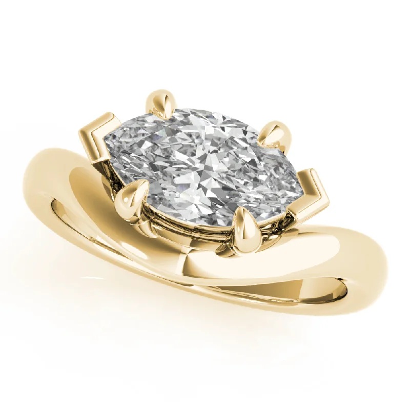 designer engagement rings-Dahlia Marquise Diamond Engagement Ring Setting