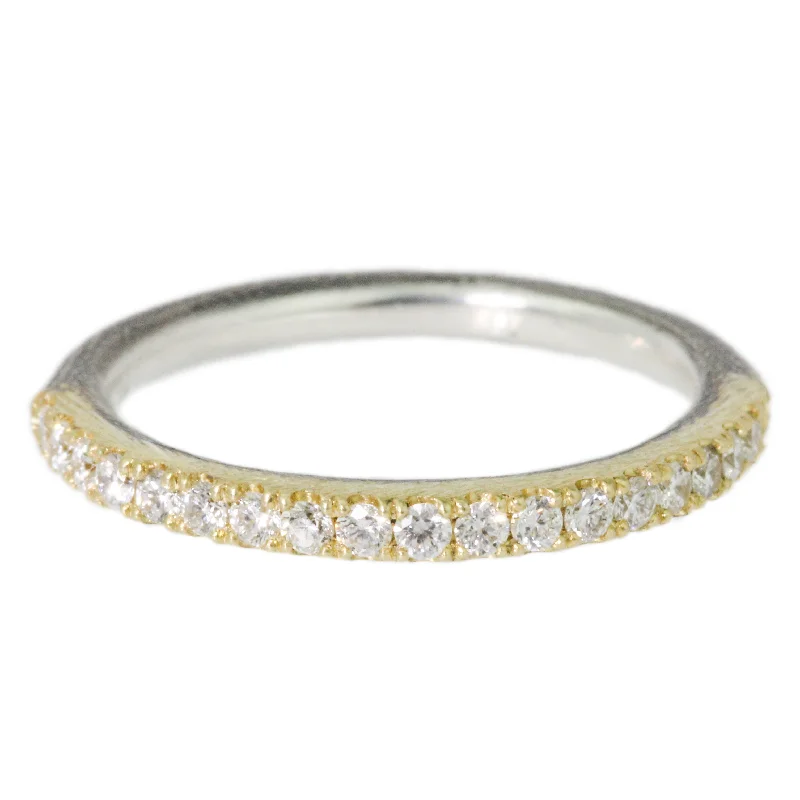 bridal rings for women-Zoe Yellow Gold Pave Ring