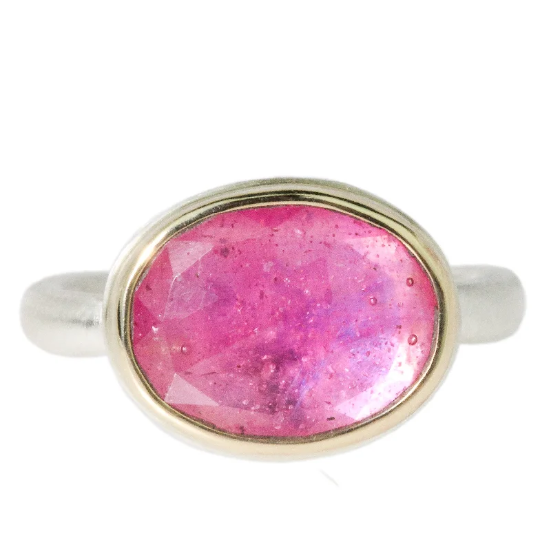 stackable rings for women-Small African Ruby Ring