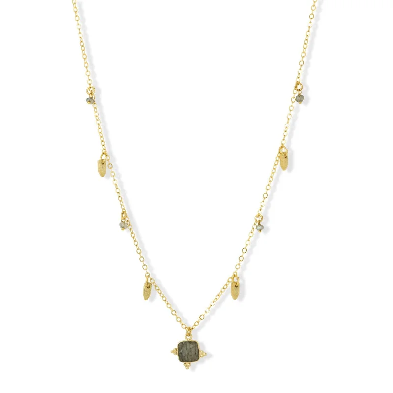 delicate necklaces for women-Asia Necklace Labradorite