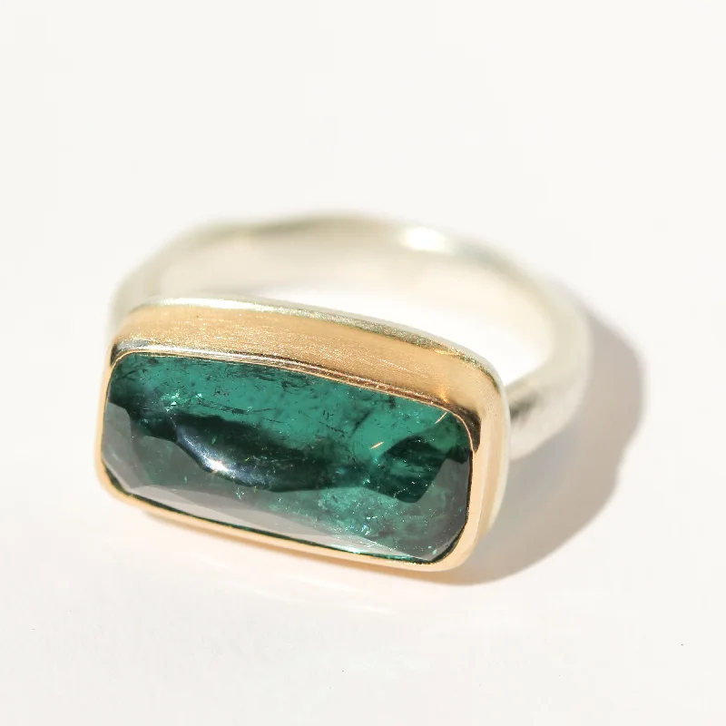 designer engagement rings-Indicolite Ring