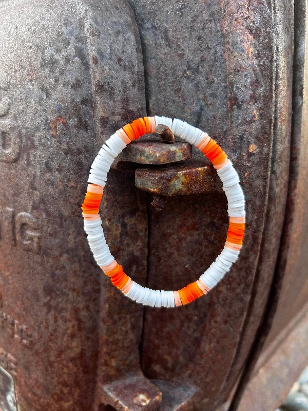 elegant wedding bangles for women-Orange ombre bracelet