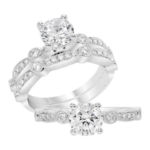 engagement rings with birthstones-Diamond Engagement Ring