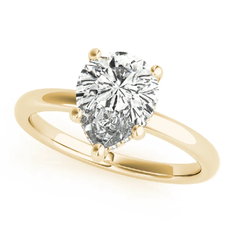 classic engagement rings-Noelle 5-Prong Pear Diamond Engagement Ring Setting