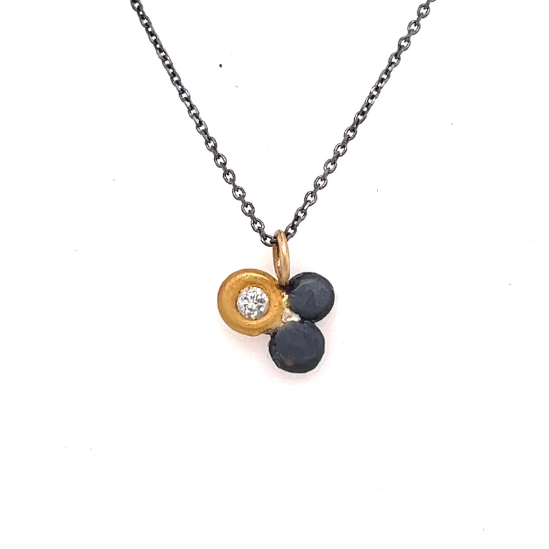 round pendant necklaces for women-Piccolo Punti - N2040KOXD