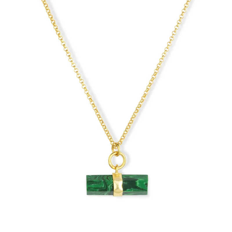 romantic necklaces for women-Ditta Necklace Malachite