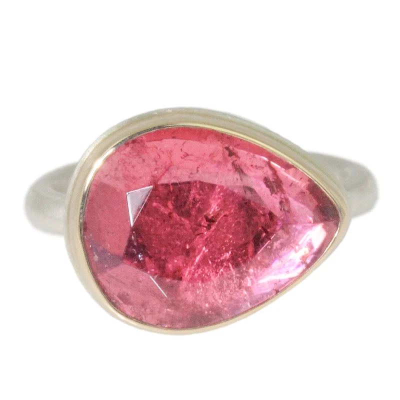 classic wedding rings for women-Rubellite Ring