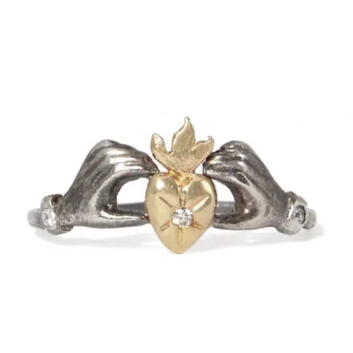 handmade rings for women-Claddagh Milagro Ring