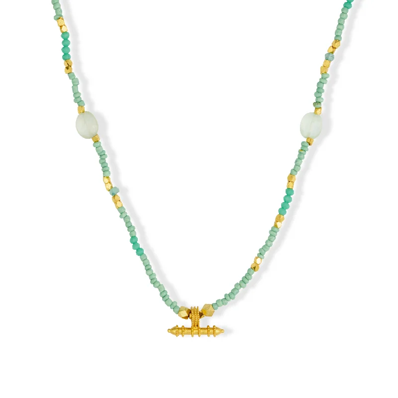 vintage necklaces for women-Sadie Necklace Aqua