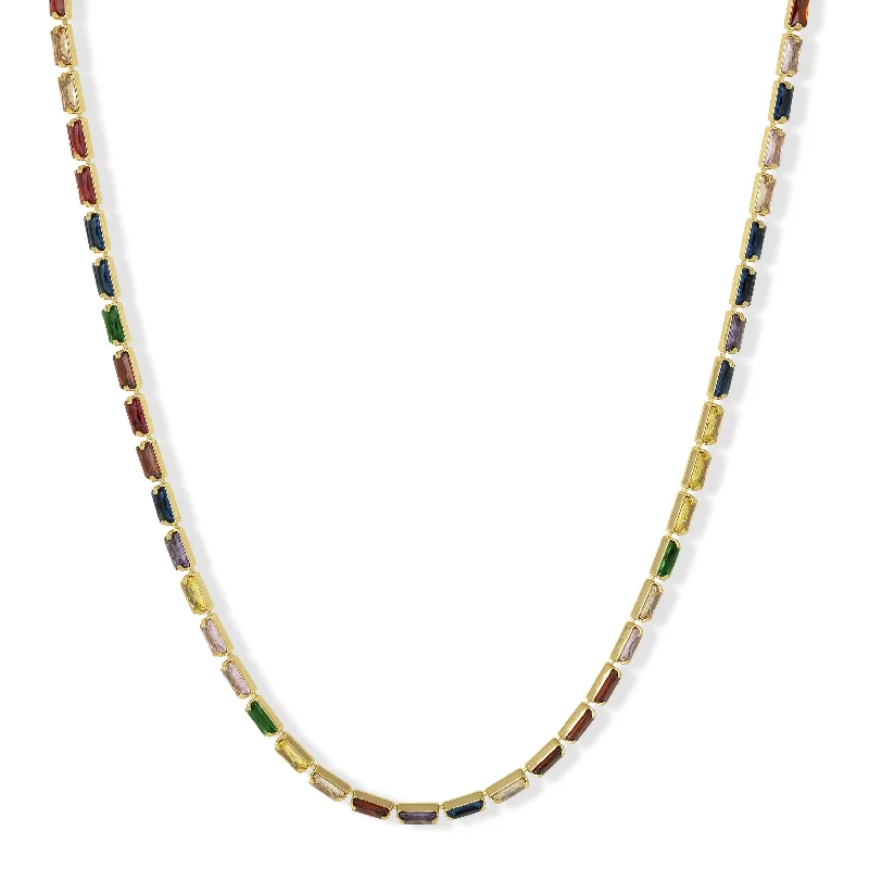 matching necklace sets for women-Priya Rainbow Necklace