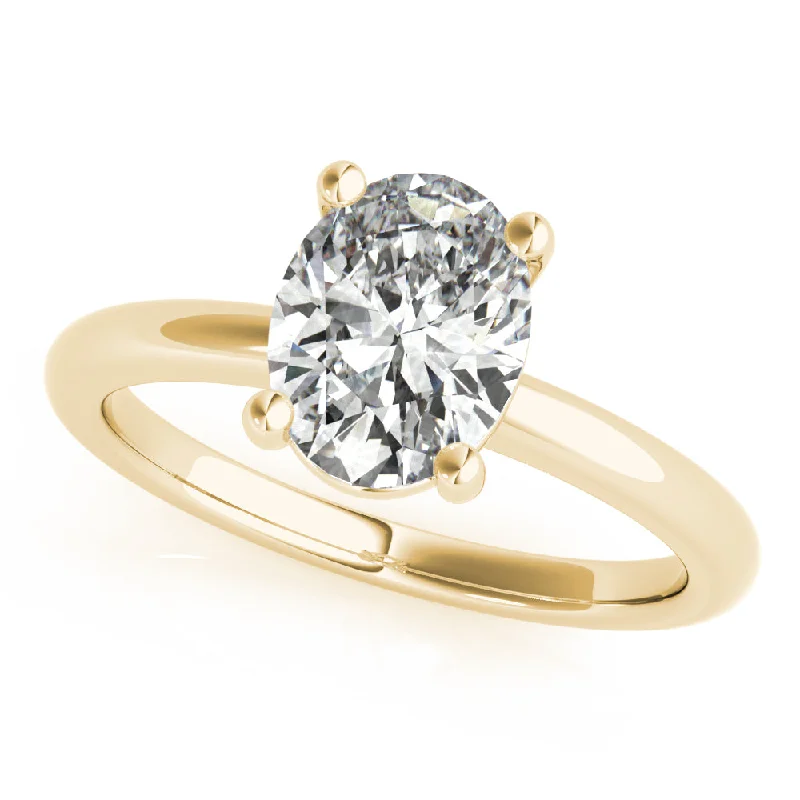 wedding engagement rings-Courtney Oval Diamond Engagement Ring Setting