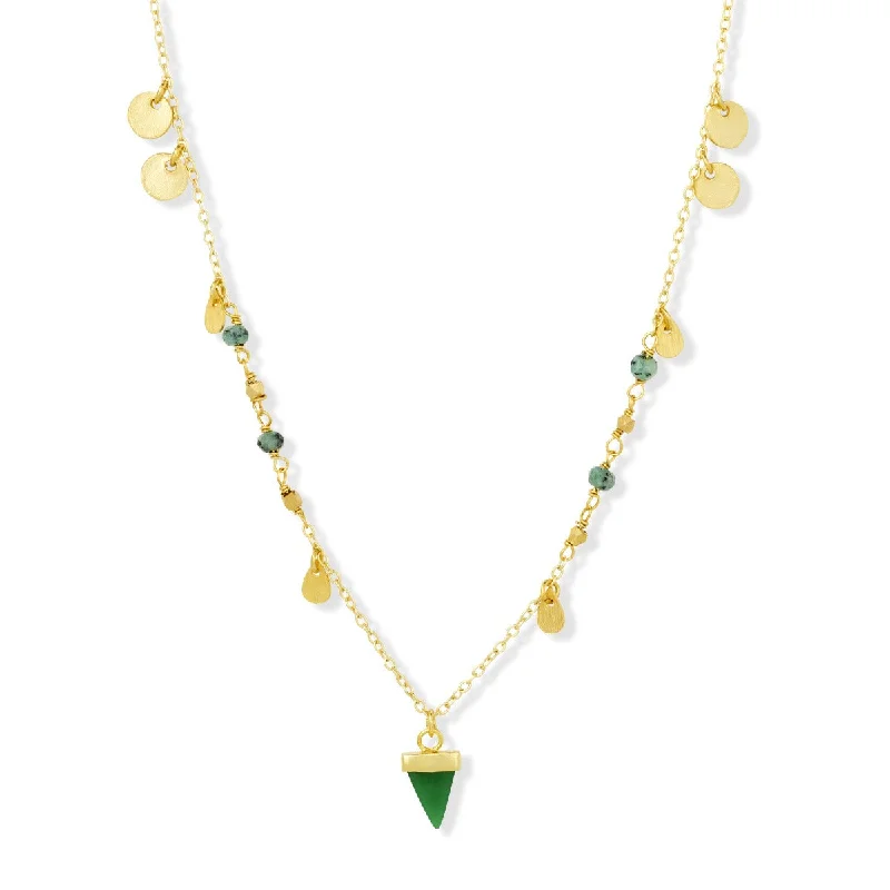 fashion necklaces for women-Paula Green Jade Necklace