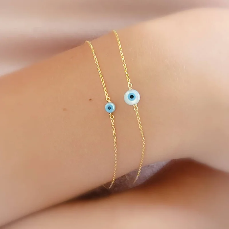 gold chain bracelets for women-Evil Eye Bracelet