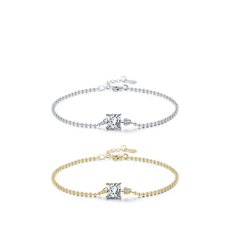 diamond bangles for women-Linda Square Gem Bracelet