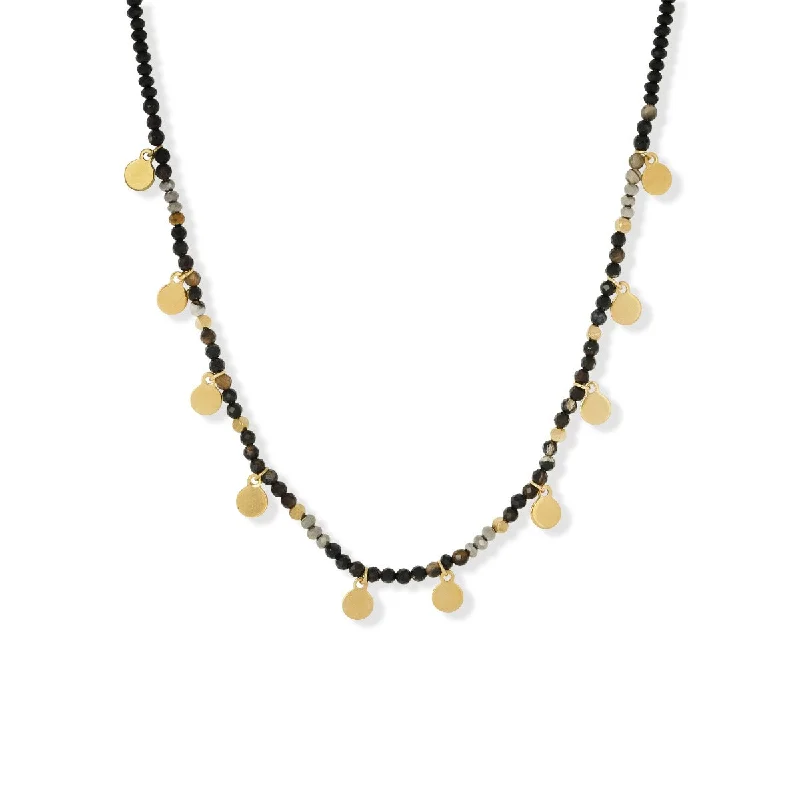 trendy layered necklaces for women-Hazel Necklace Black