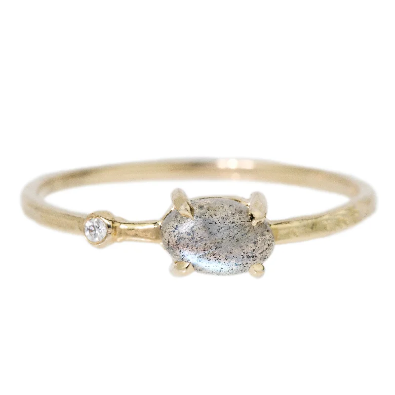 promise rings for women-Labradorite Wink Ring