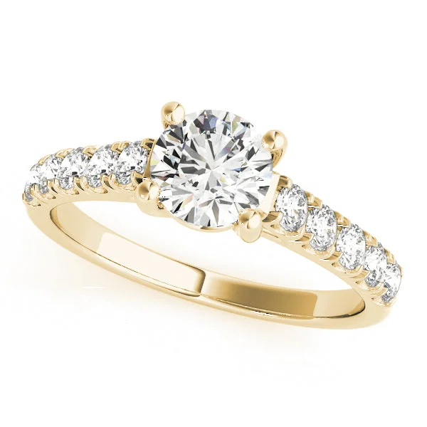 princess diamond engagement rings-Elysia Diamond Engagement Ring Setting