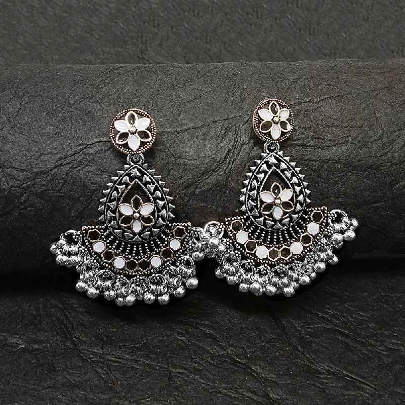 opal earrings for women-Bhavi Jewels Oxidised Plated Dangler Earrings