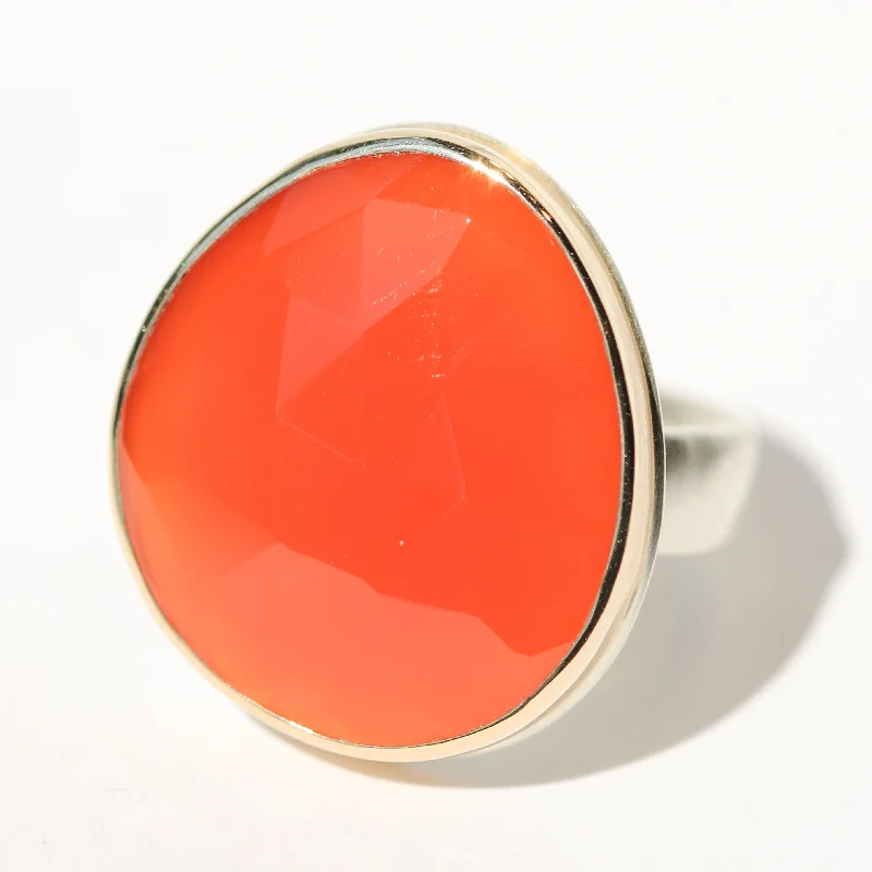 gemstone engagement rings for women-Carnelian Ring