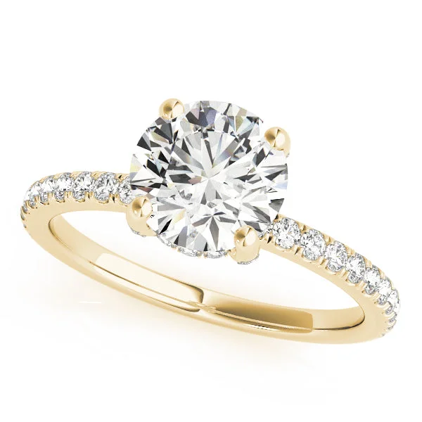 radiant-cut engagement rings-Helena Diamond Engagement Ring Setting